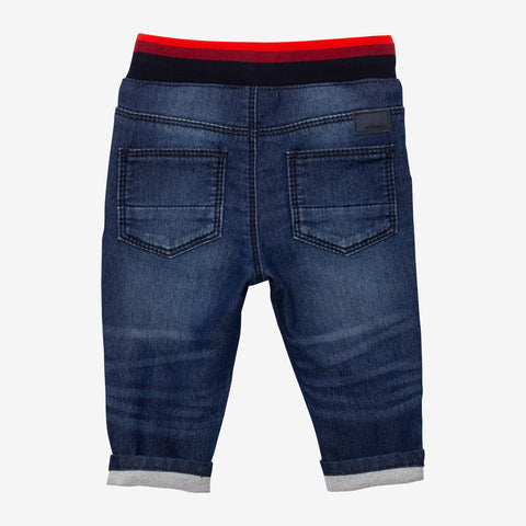 Baby boys' denim pull-on jeans
